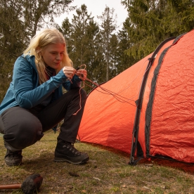 Tältresning med oväntade hinder